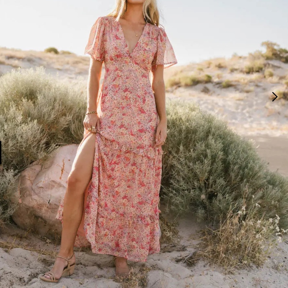 Elegant Floral Maxi Dress